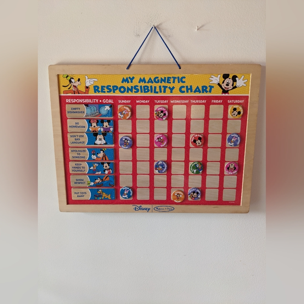 Disney X Melissa And Doug Magnetic Responsibility Chart